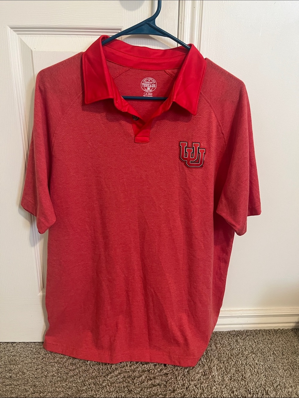 Red Polo Shirt - Short Sleeve- Utah Utes